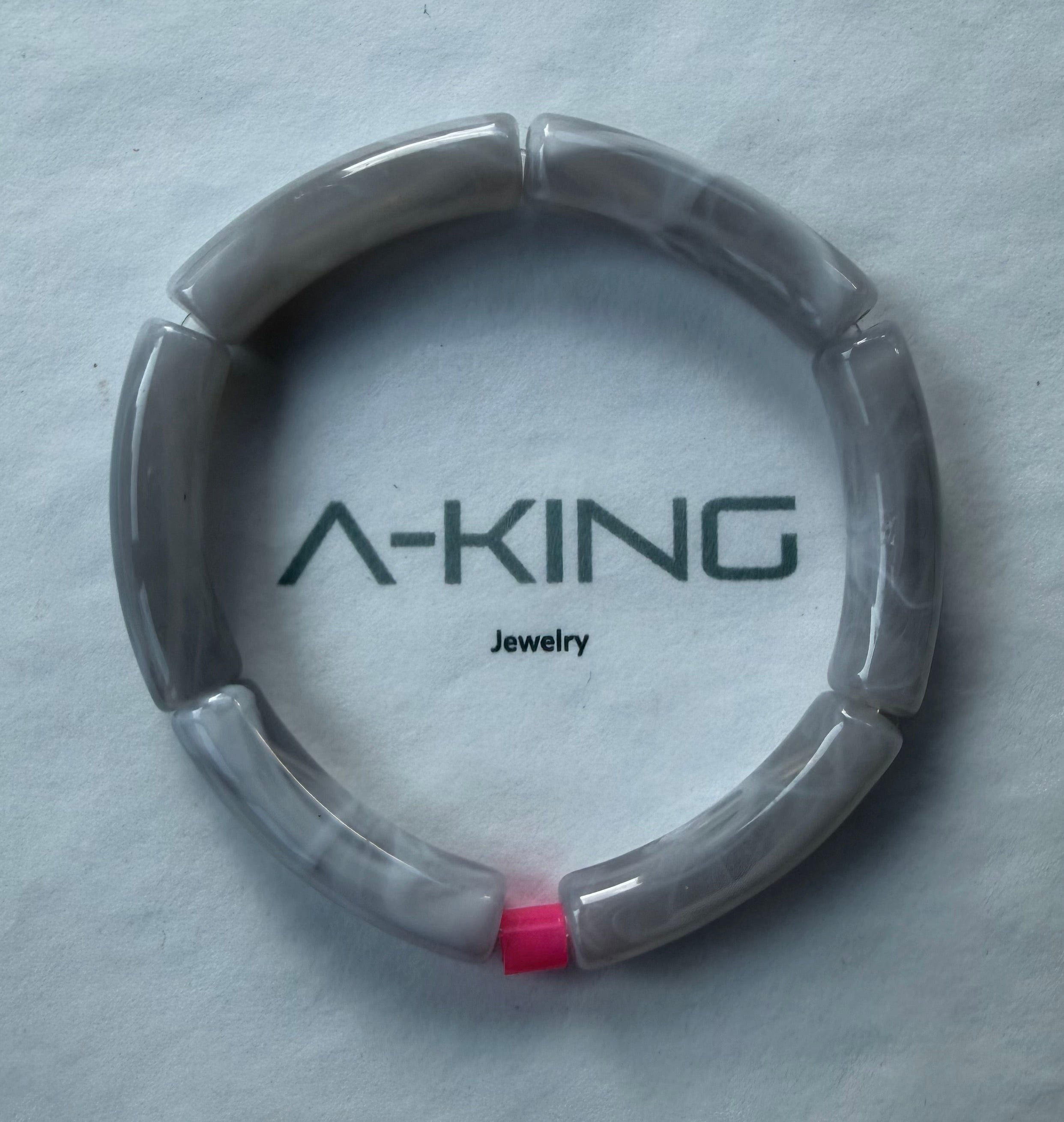 Acryl-Armband Mamor (grau)