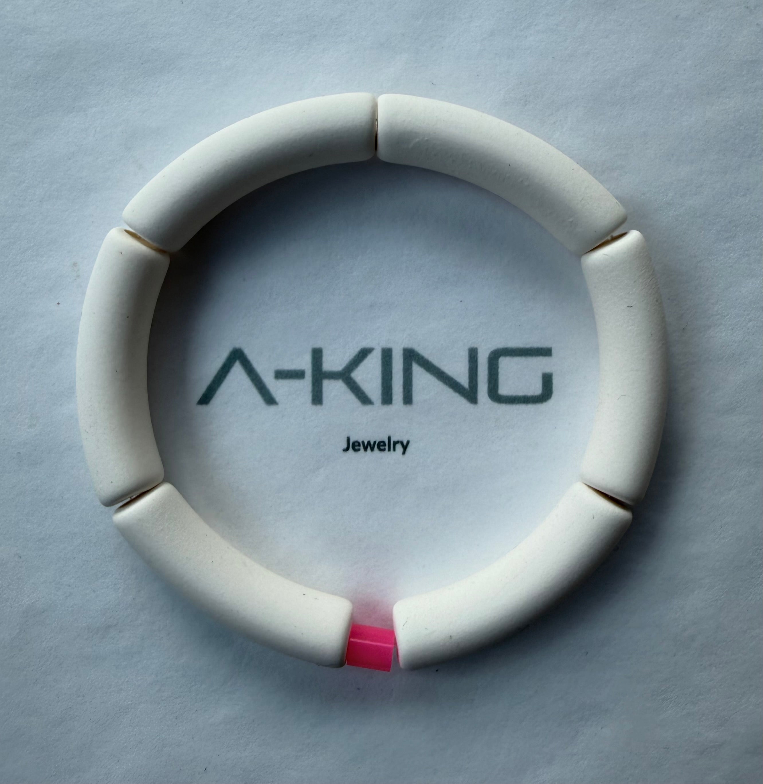 Acryl-Armband Color (weiss matt)