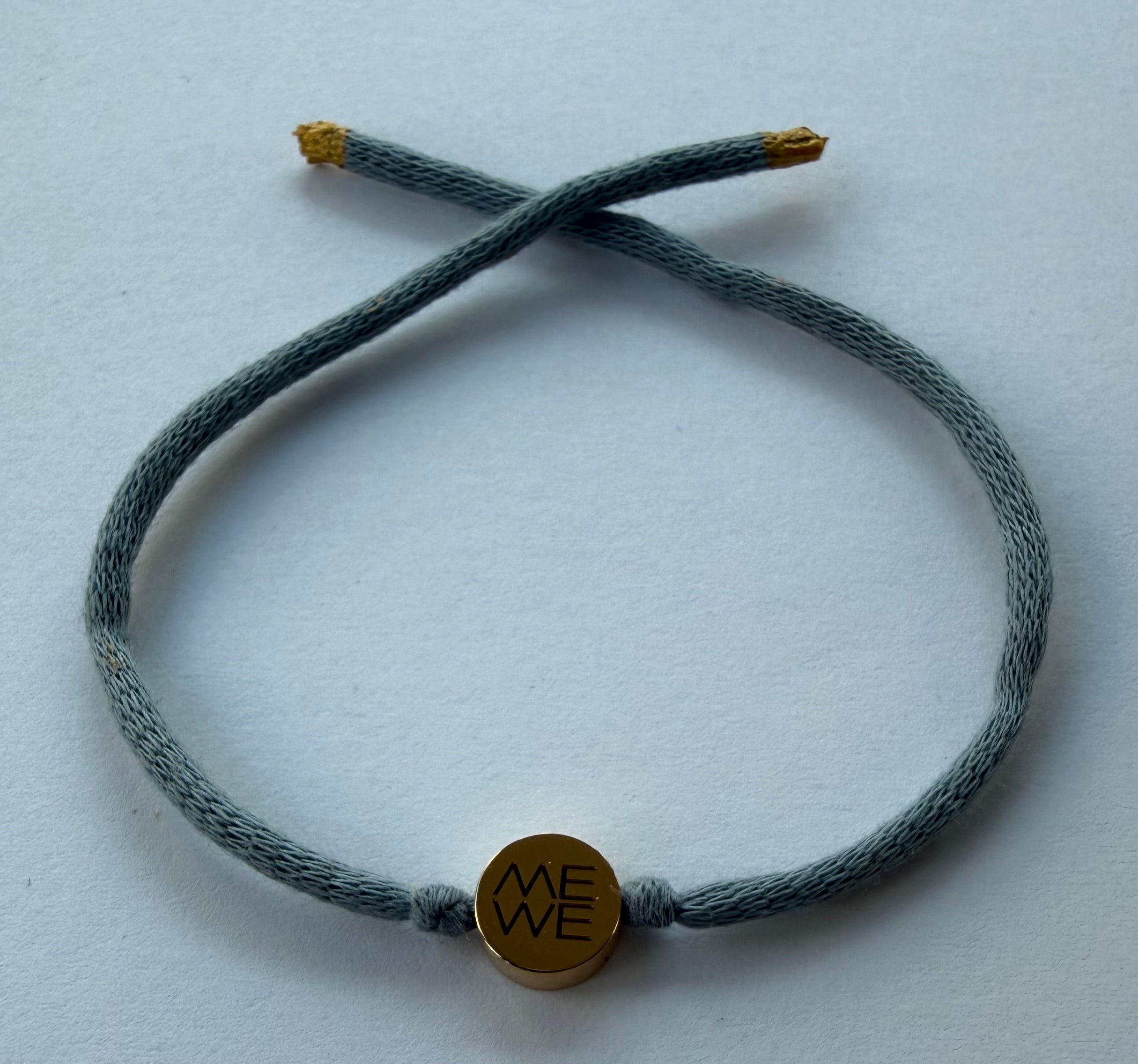Freundschaftsarmband Me We (grau gold)