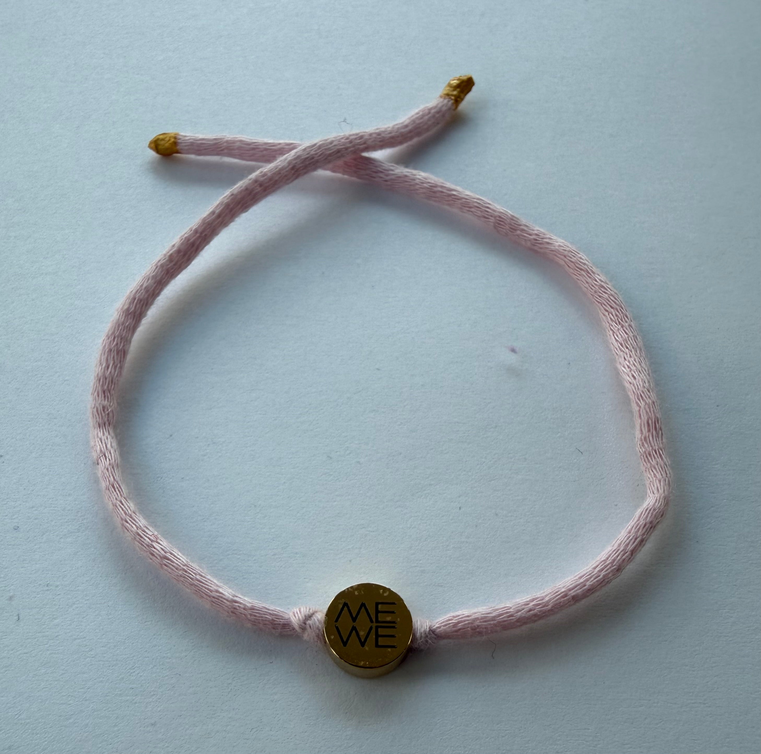 Freundschaftsarmband Me We (rosa gold)