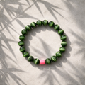Perlen-Armband (dunkel grün)