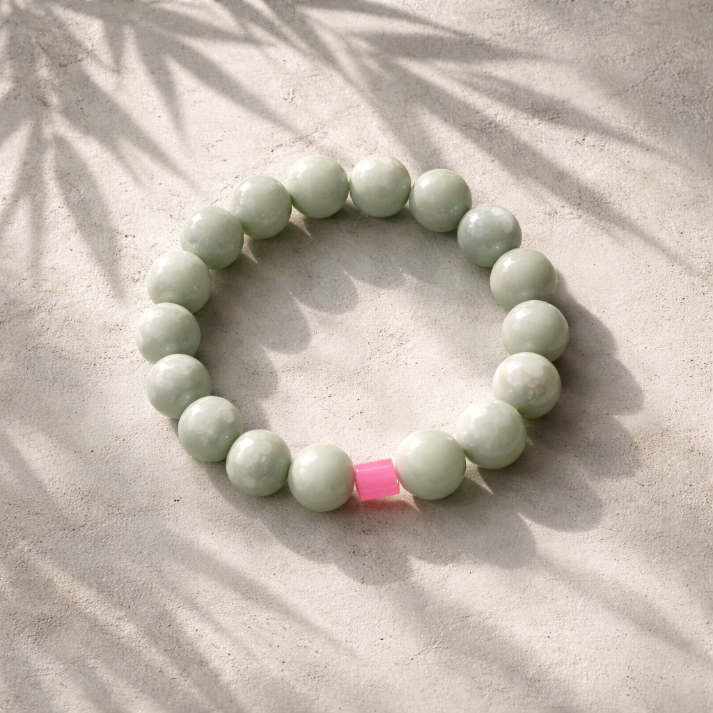 Perlen-Armband (hell grün)