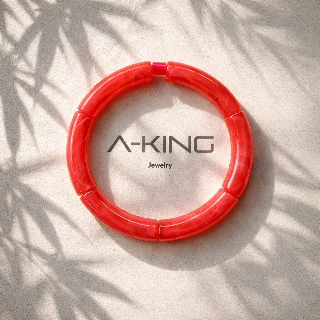 Acryl-Armband Mamor (orange)