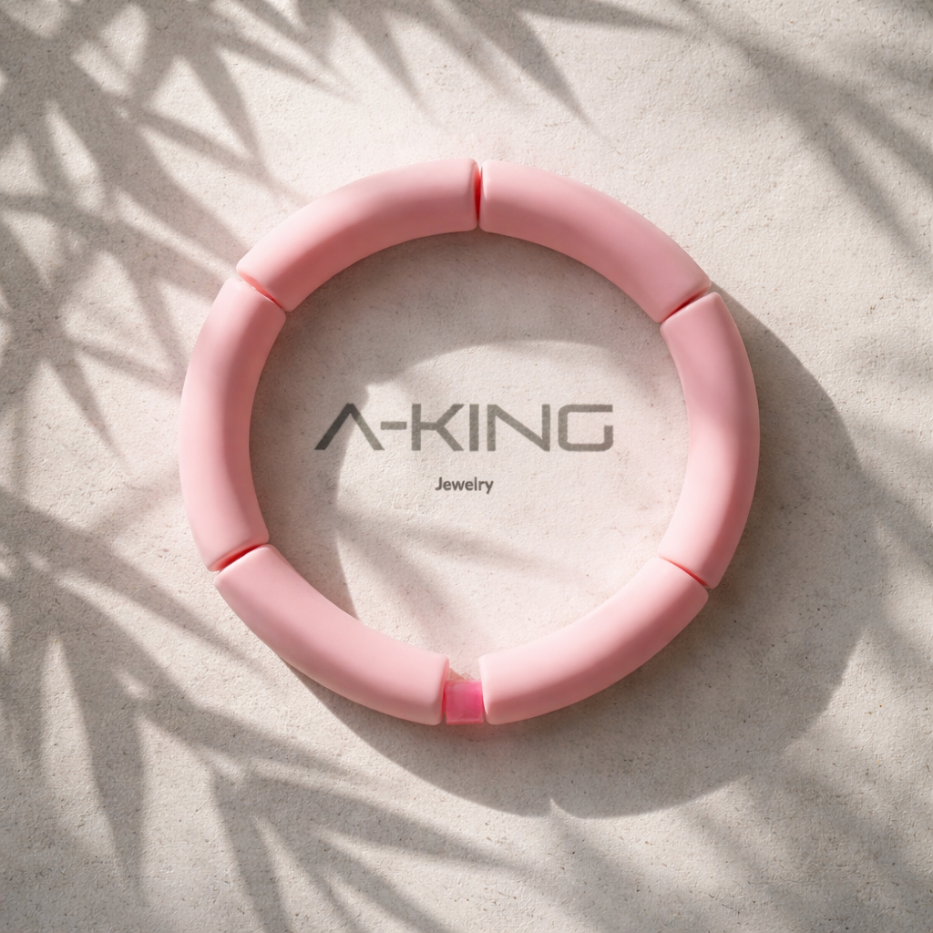 Acryl-Armband Color (rosa matt)