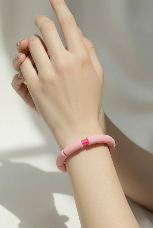 Acryl-Armband Color (rosa matt)