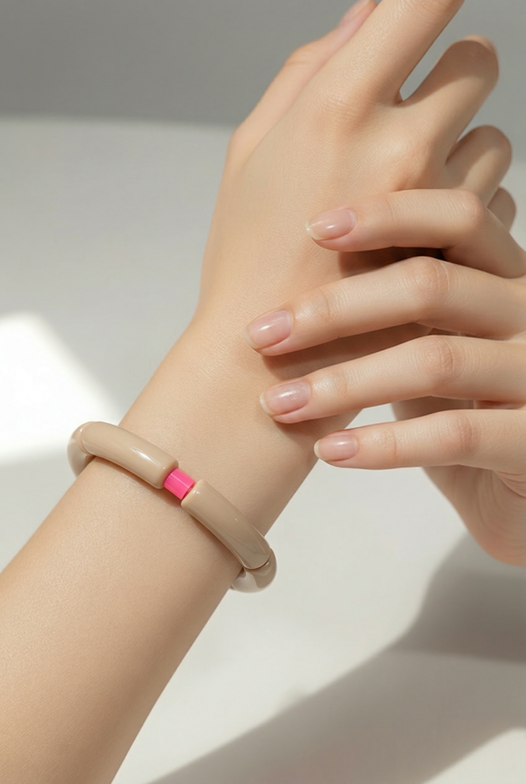 Acryl-Armbänder Color (beige hell)