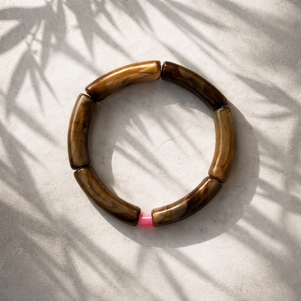 Acryl-Armband Mamor (horn)