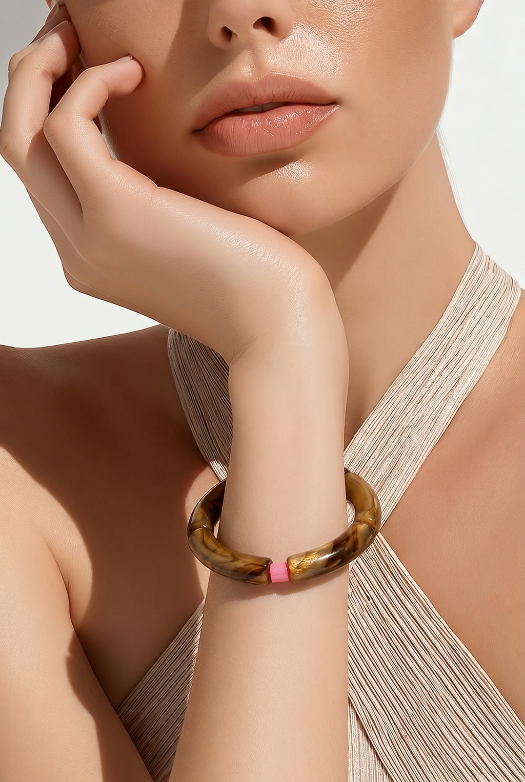 Acryl-Armband Mamor (horn)