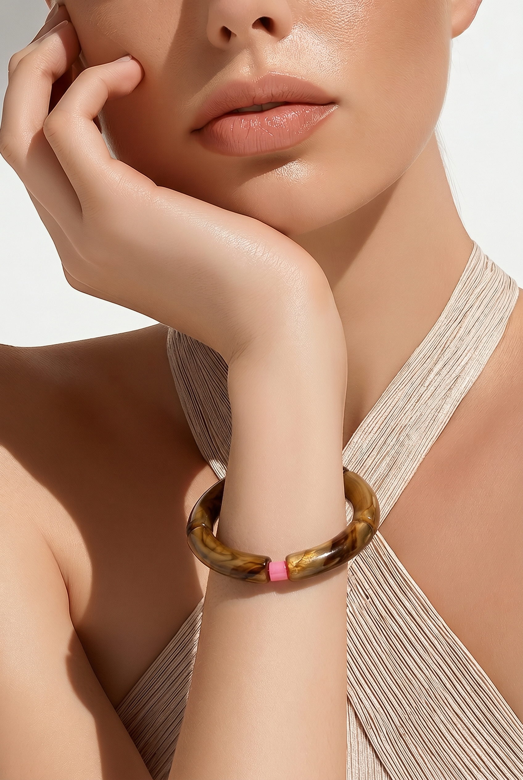 Acryl-Armband Mamor (horn)