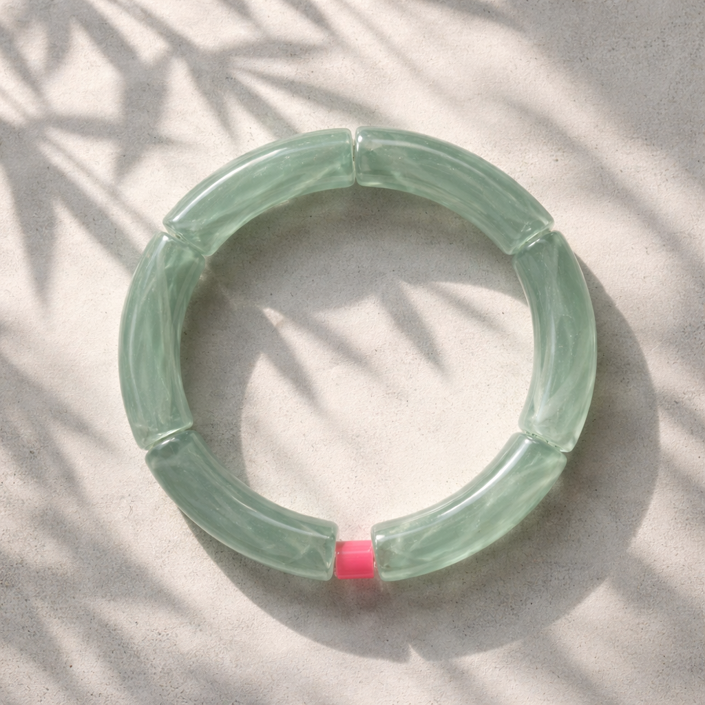 Acryl-Armband Mamor (türkis blau)