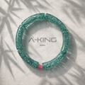 Acryl-Armband Transparent (türkis sparkle)