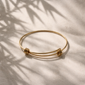 Edelstahl Armreif (gold)