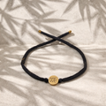 Freundschaftsarmband Me We (schwarz gold)