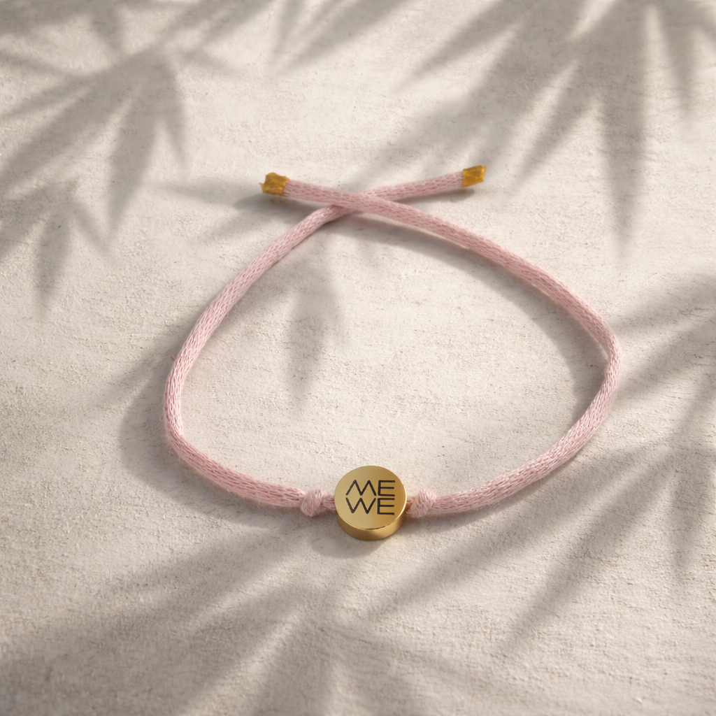 Freundschaftsarmband Me We (rosa gold)