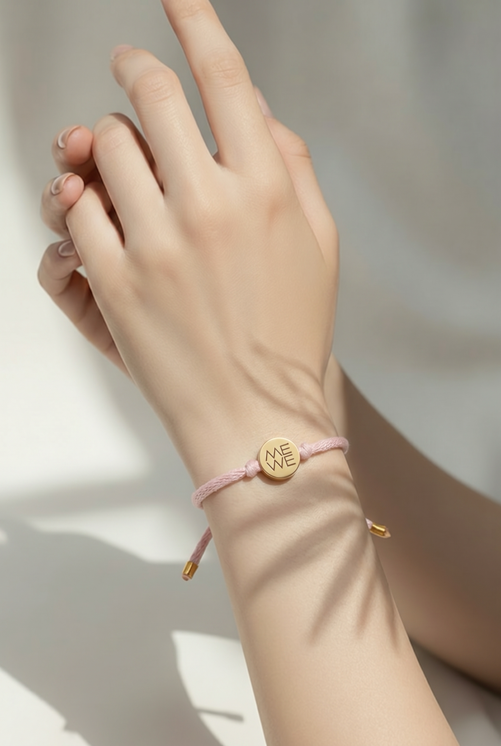 Freundschaftsarmband Me We (rosa gold)
