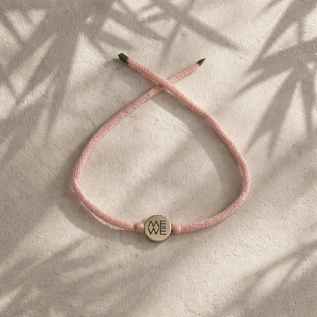 Freundschaftsarmband Me We (rosa silber)