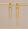 Gold statement ohrring
