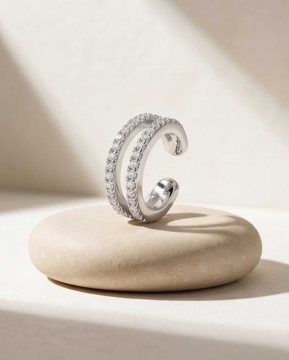 Silber ear cuff