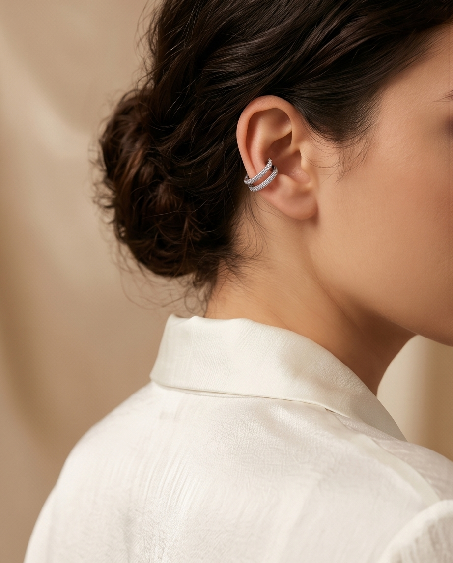 Silber ear cuff
