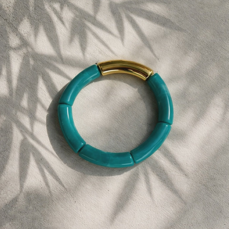 Statement-Bangle (turkis)